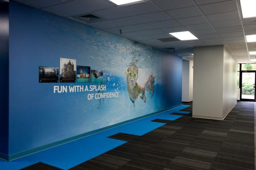 YMCA swimming mural